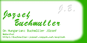 jozsef buchmuller business card