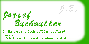 jozsef buchmuller business card